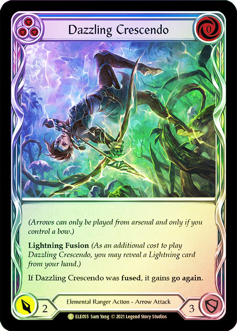 Dazzling Crescendo (Blue) Rainbow Foil English