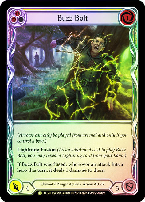 Buzz Bolt (Yellow) Rainbow Foil English