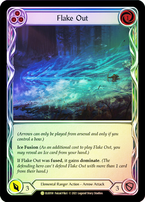 Flake Out (Blue) Rainbow Foil English