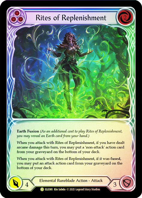 Rites of Replenishment (Blue) Rainbow Foil English