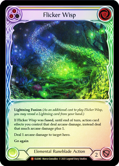 Flicker Wisp Rainbow Foil English