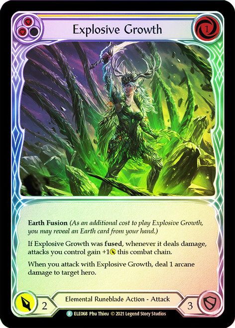 Explosive Growth (Yellow) Rainbow Foil English
