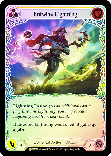Entwine Lightning (Yellow) Rainbow Foil English