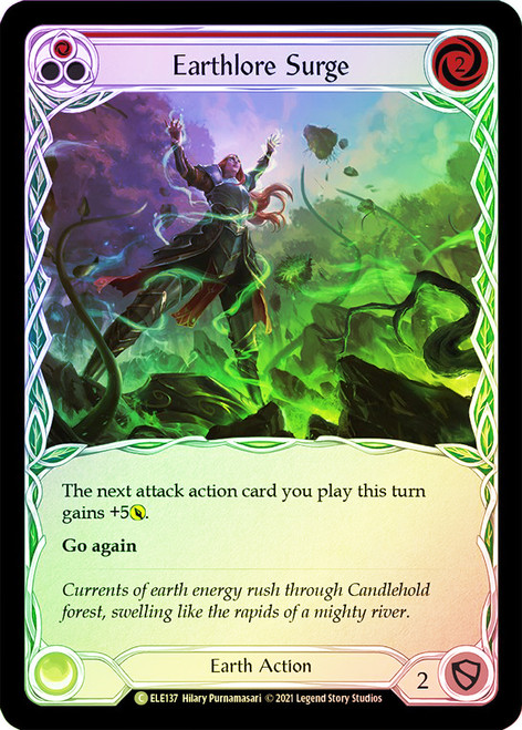 Earthlore Surge (Red) Rainbow Foil English