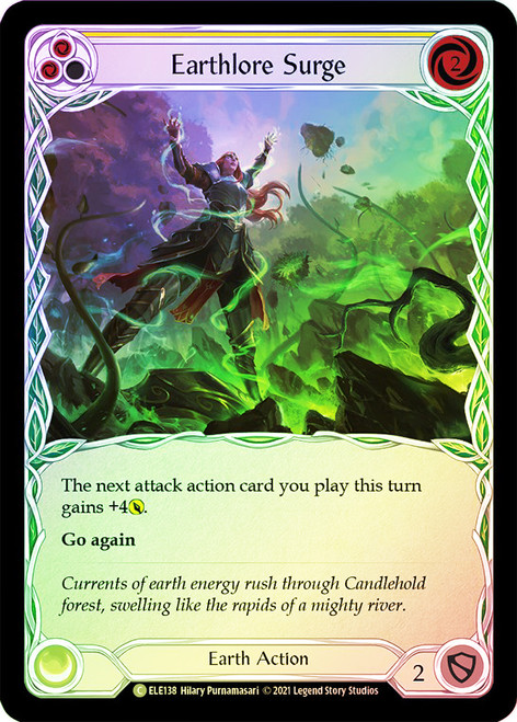 Earthlore Surge (Yellow) Rainbow Foil English
