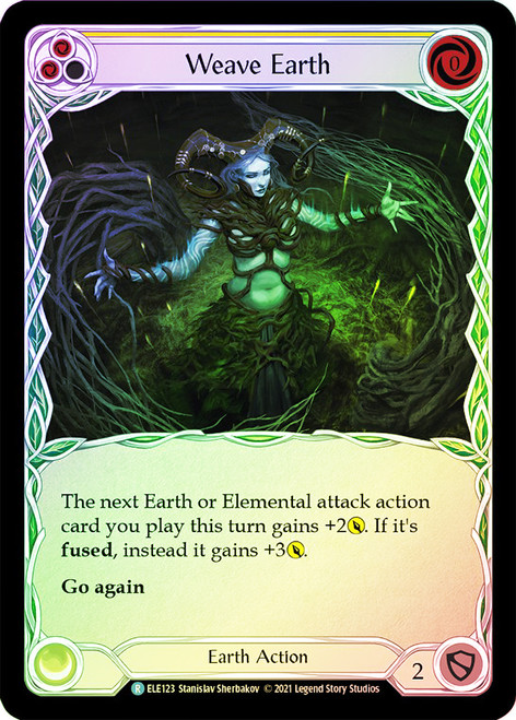 Weave Earth (Yellow) Rainbow Foil English