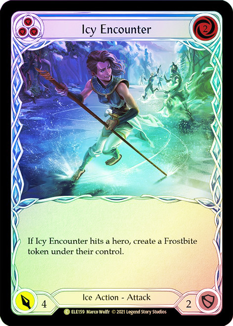 Icy Encounter (Blue) Rainbow Foil English