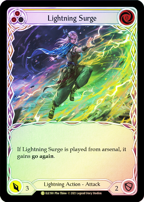 Lightning Surge (Yellow) Rainbow Foil English