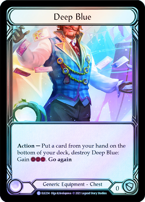 Deep Blue Cold Foil English