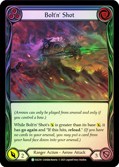 Bolt'n Shot (Blue) Rainbow Foil English