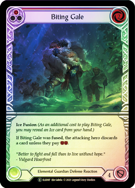 Biting Gale (Red) Rainbow Foil English