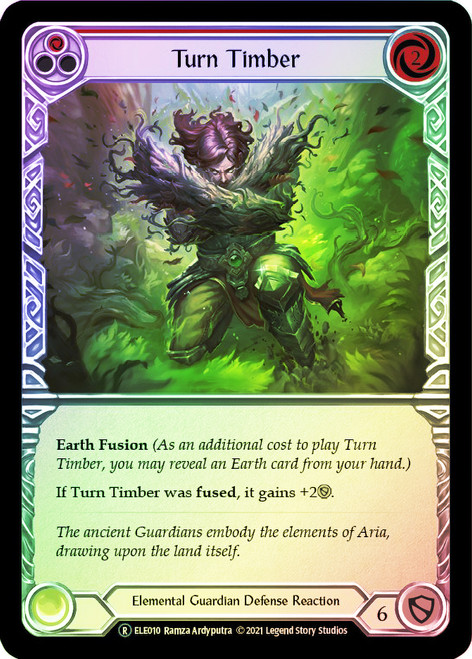 Turn Timber (Red) Rainbow Foil English