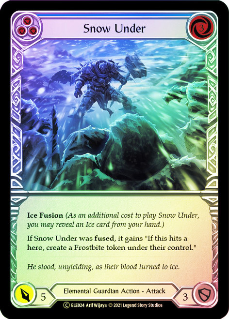 Snow Under (Blue) Rainbow Foil English