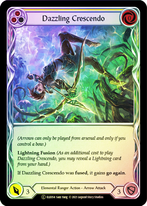 Dazzling Crescendo (Yellow) Rainbow Foil English