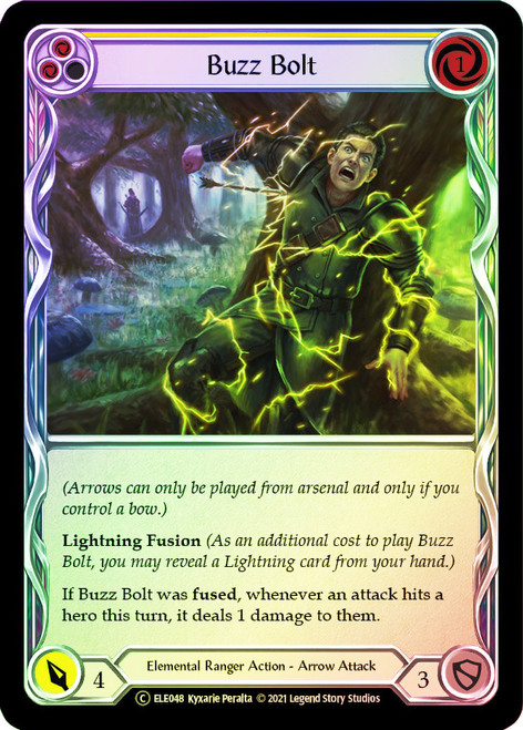 Buzz Bolt (Yellow) Rainbow Foil English