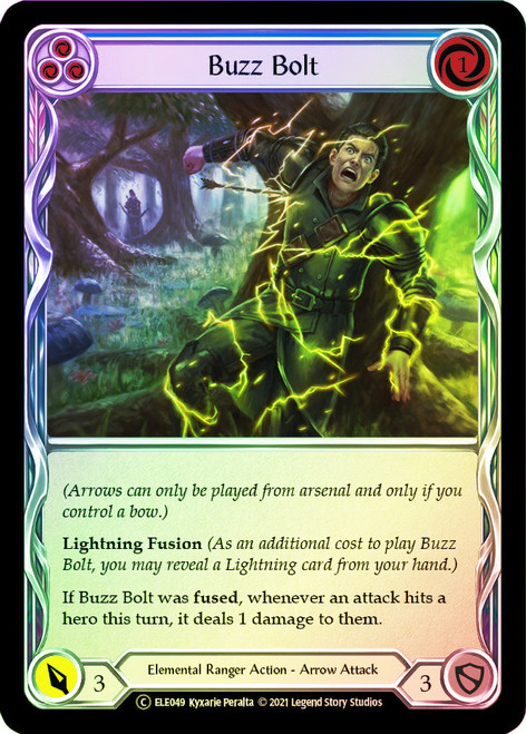 Buzz Bolt (Blue) Rainbow Foil English