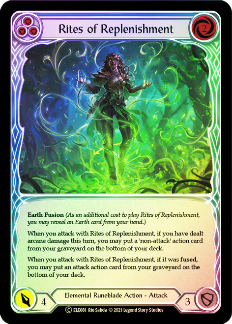 Rites of Replenishment (Blue) Rainbow Foil English