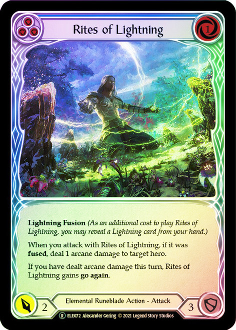 Rites of Lightning (Blue) Rainbow Foil English
