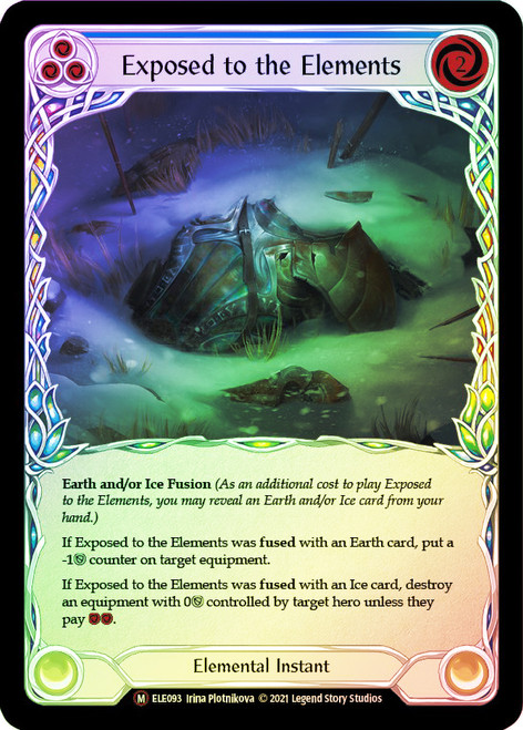 Exposed to the Elements Rainbow Foil English