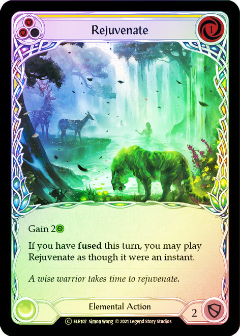 Rejuvenate (Yellow) Rainbow Foil English