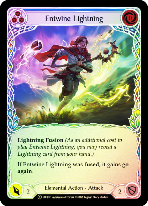 Entwine Lightning (Blue) Rainbow Foil English