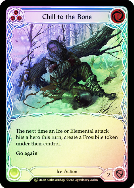 Chill to the Bone (Blue) Rainbow Foil English
