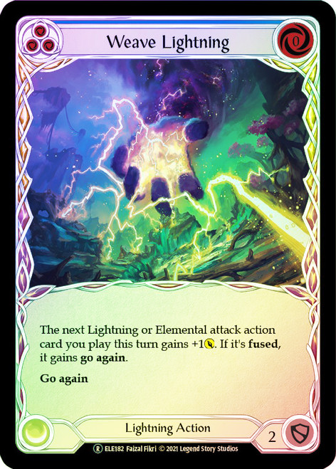 Weave Lightning (Blue) Rainbow Foil English