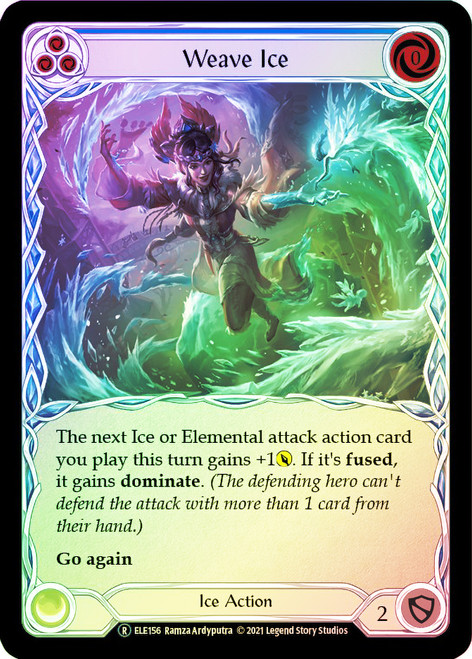 Weave Ice (Blue) Rainbow Foil English