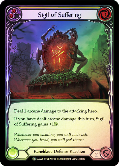Sigil of Suffering (Yellow) Rainbow Foil English