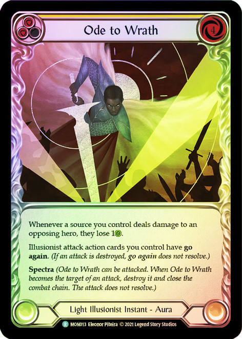 Ode to Wrath Rainbow Foil English