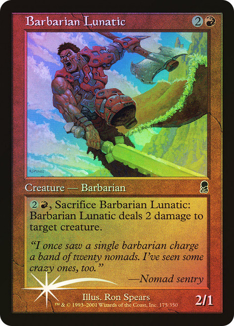 Barbarian Lunatic\nOdyssey\nSingle\nMagic The Gathering
