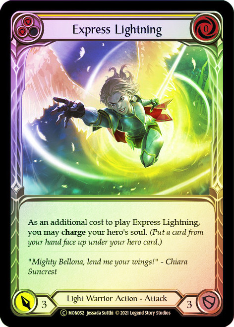 Express Lightning (Yellow) Rainbow Foil English