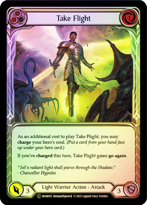 Take Flight (Yellow) Rainbow Foil English