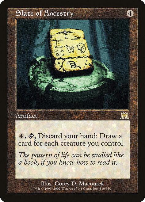 Slate of Ancestry\nOnslaught\nSingle\nMagic The Gathering