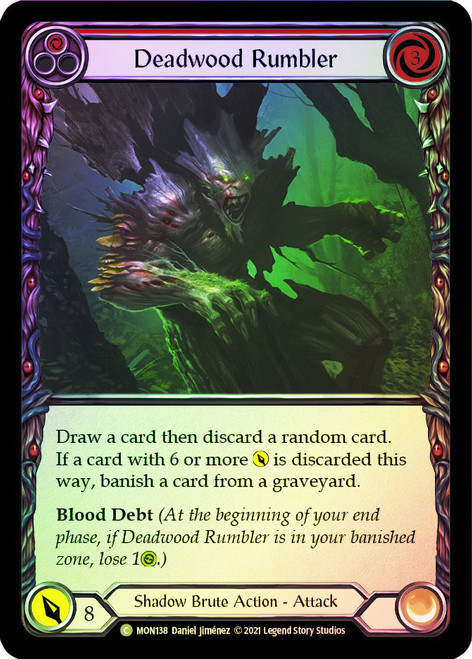 Deadwood Rumbler (Red) Rainbow Foil English