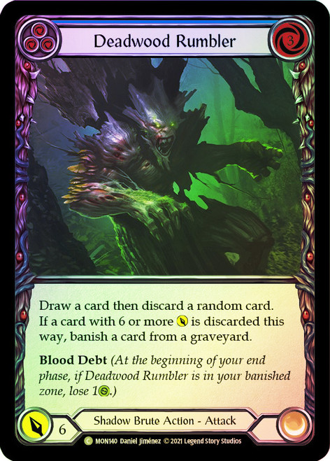 Deadwood Rumbler (Blue) Rainbow Foil English