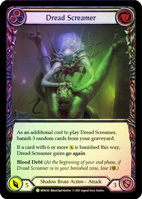Dread Screamer (Yellow) Rainbow Foil English