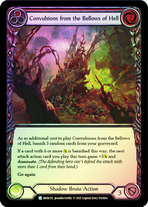 Convulsions from the Bellows of Hell (Red) Rainbow Foil English