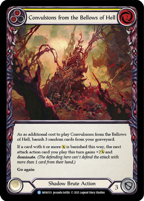 Convulsions from the Bellows of Hell (Yellow) Non-foil English