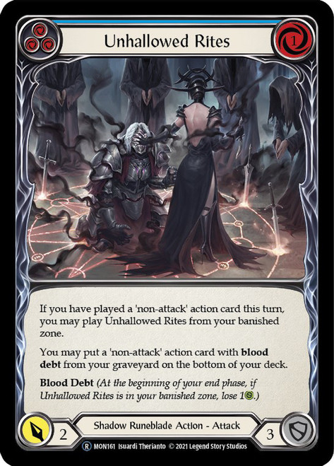 Unhallowed Rites (Blue) Non-foil English