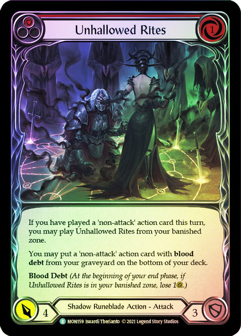 Unhallowed Rites (Red) Rainbow Foil English
