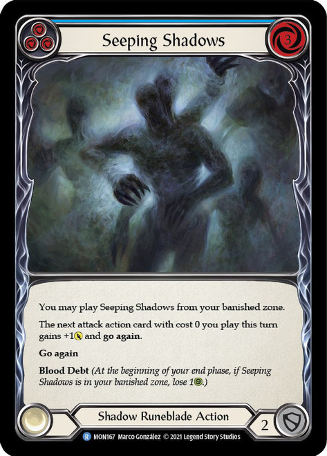 Seeping Shadows (Blue) Non-foil English