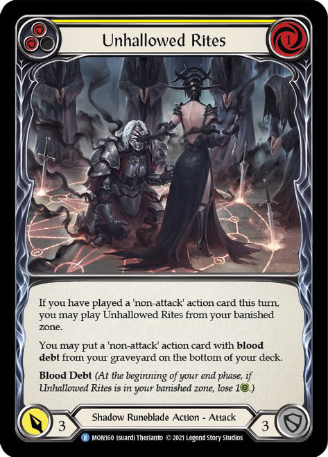 Unhallowed Rites (Yellow) Non-foil English