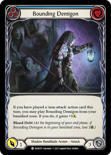 Bounding Demigon (Blue) Non-foil English