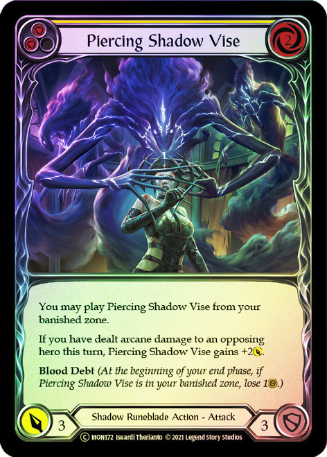 Piercing Shadow Vise (Yellow) Rainbow Foil English