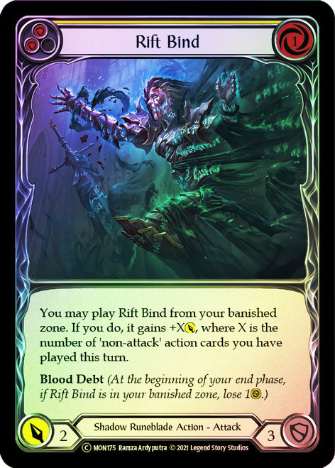 Rift Bind (Yellow) Rainbow Foil English