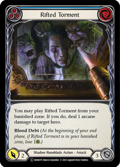 Rifted Torment (Blue) Non-foil English