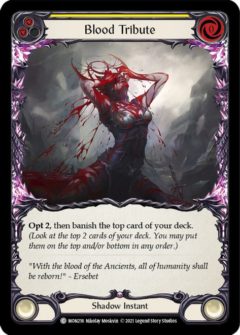 Blood Tribute (Yellow) | Monarch (1st Edition) | Star City Games