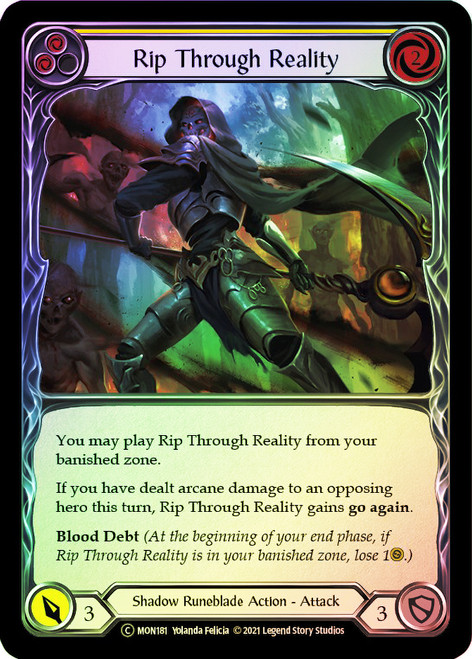 Rip Through Reality (Yellow) Rainbow Foil English