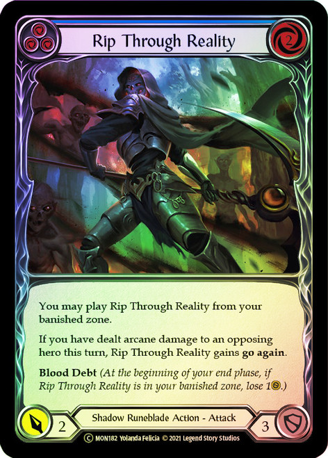 Rip Through Reality (Blue) Rainbow Foil English
